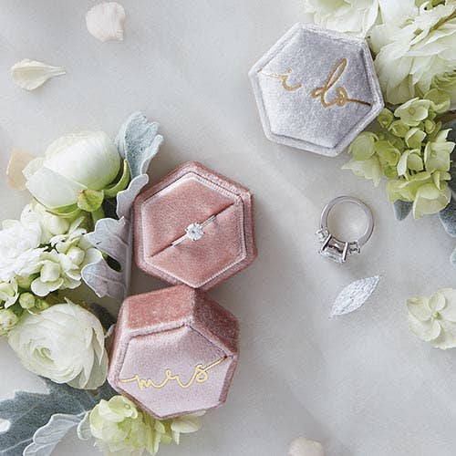 I Do Velvet Ring Box Supplies