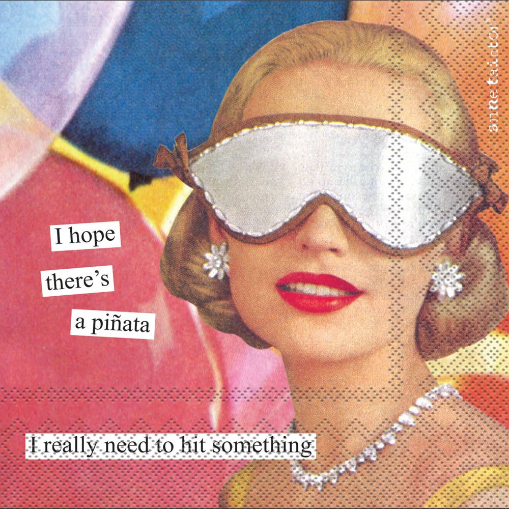 I Hope There’s a Pinata Paper Cocktail Napkins, Fun Fiesta Party Napkins for Celebrations, Birthday Cocktail Napkins