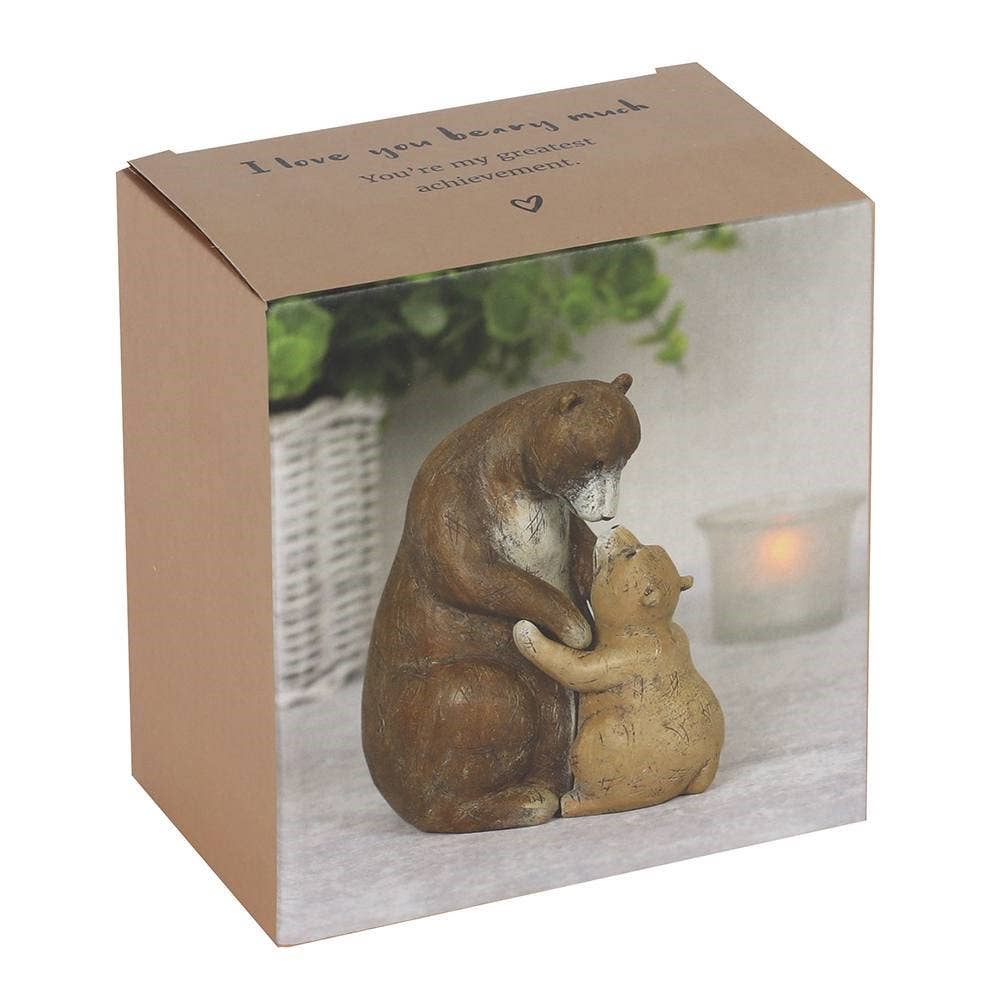 I Love You Beary Much Bear Figurine | Cute Resin Bear Gift for Valentine’s Day, Wedding, Home Décor & Collectibles - Nifty Decor & More