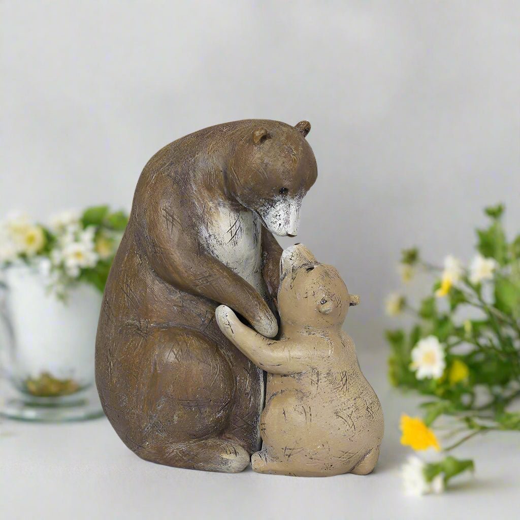 I Love You Beary Much Bear Figurine | Cute Resin Bear Gift for Valentine’s Day, Wedding, Home Décor & Collectibles Table decor