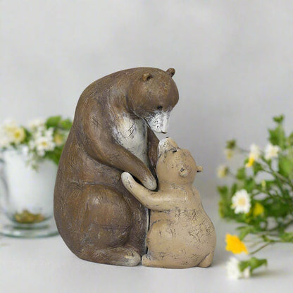 I Love You Beary Much Bear Figurine | Cute Resin Bear Gift for Valentine’s Day, Wedding, Home Décor & Collectibles - Nifty Decor & More