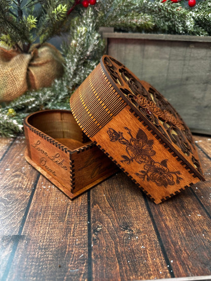 I Love You - Heart shaped box | Valentine wood box - Nifty Decor & More