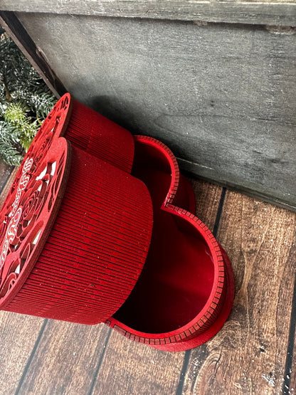 I Love You - Heart shaped box | Valentine wood box - Nifty Decor & More