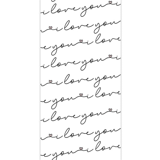 I Love You Paper Table Runner Supplies