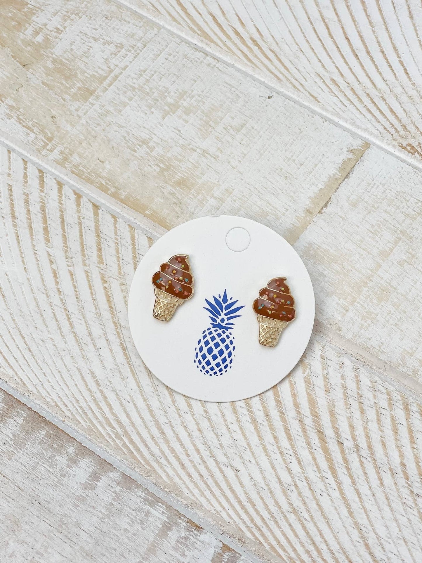 Ice Cream Stud Earrings, Playful & Delicious Style, Accessorize with Sweetness, Gift for Foodie Friends - Nifty Decor & More