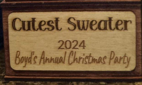 Ugly Sweater Trophy | Christmas Party Trophy