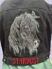 Embroidered Horse Denim Jacket