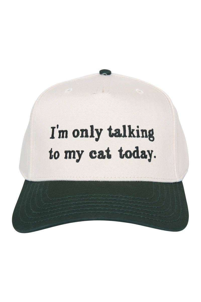 I'm Only Talking To My Cat Today Vintage Hat Styles - Nifty Decor & More