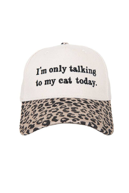 I'm Only Talking To My Cat Today Vintage Hat Styles - Nifty Decor & More