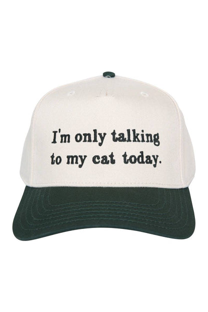 I'm Only Talking To My Cat Today Vintage Hat Styles - Nifty Decor & More
