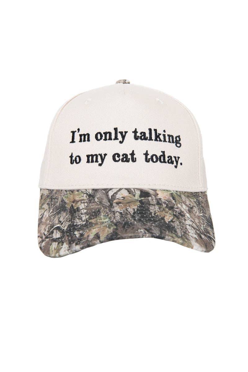 I'm Only Talking To My Cat Today Vintage Hat Styles - Nifty Decor & More