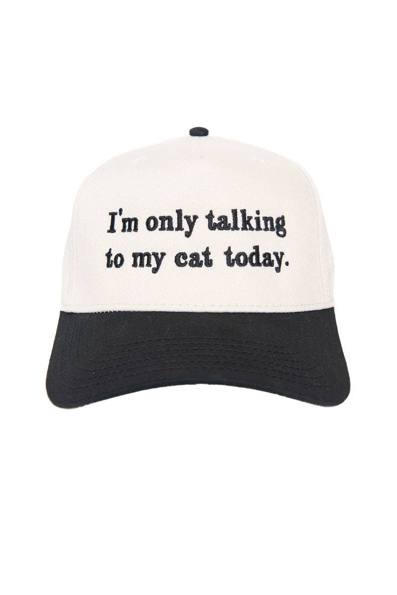 I'm Only Talking To My Cat Today Vintage Hat Styles - Nifty Decor & More