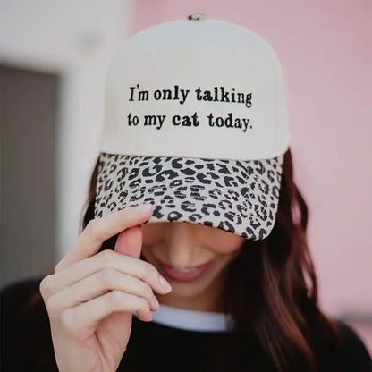 I'm Only Talking To My Cat Today Vintage Hat Styles - Nifty Decor & More