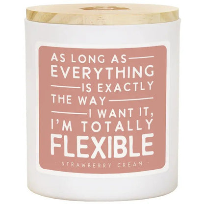 I'm Totally Flexible - Strawberry Cream - Candles - Nifty Decor & More