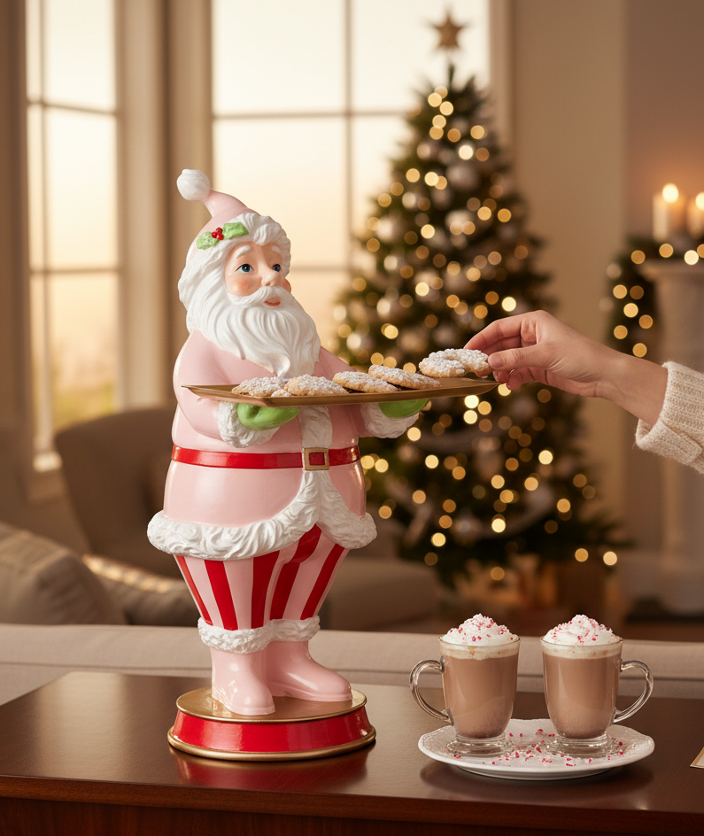 25.25" Pink Santa Butler