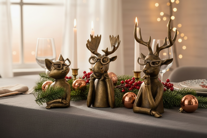 9.25" Woodland Chic Animals (set of 3)