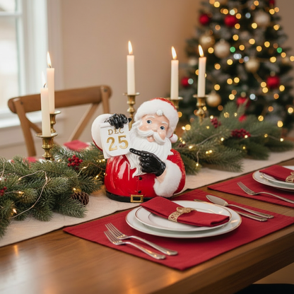 12.5" Christmas Day Santa Bust