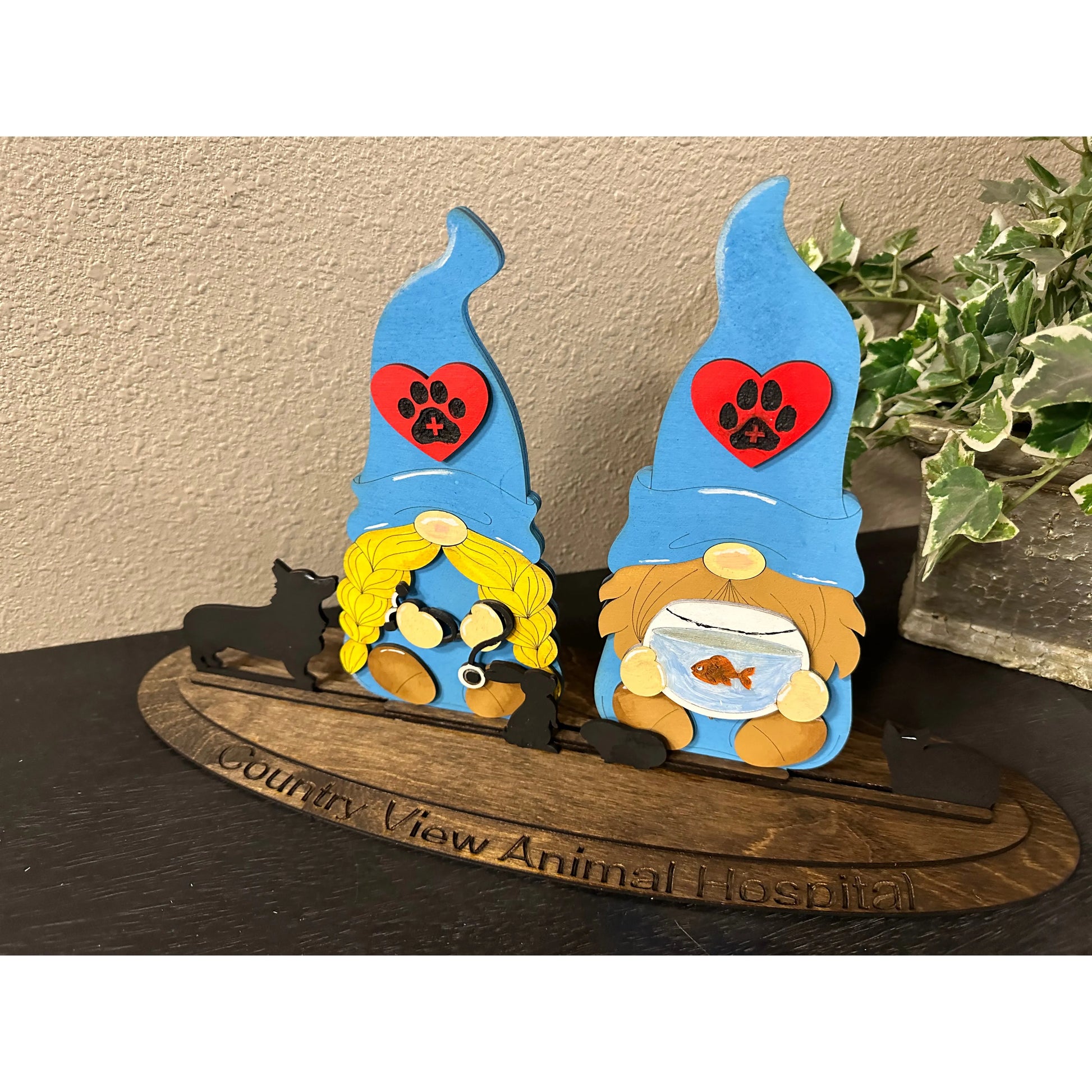 Veterinarian Gnomes Table decor   