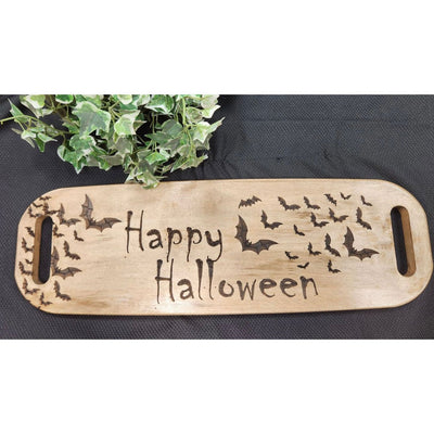 Happy Halloween Maple Charcuterie Serving Board Halloween Decor   