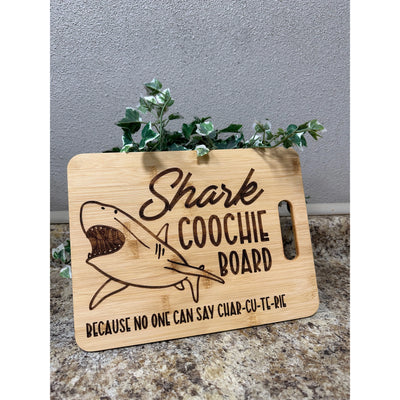 Shark Coochie Board Bamboo Cutting Board Cutting Boards   