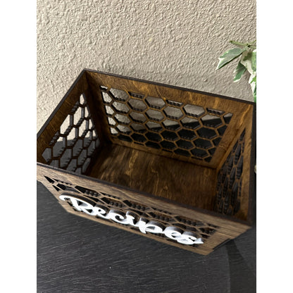 Farmhouse Recipe Box Farmhouse Table Decor   