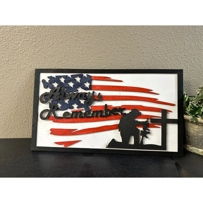 Always Remember Patriotic Wall Décor Design 3  