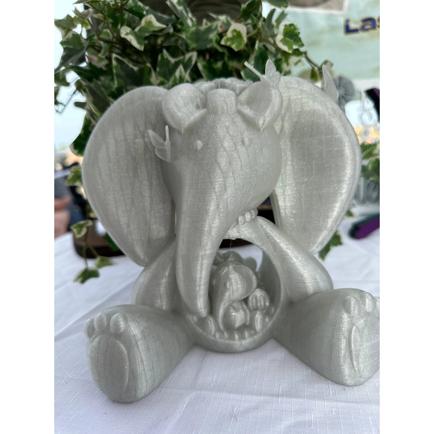 Mama Elephant - 3D Printed 3D Printed Silver  