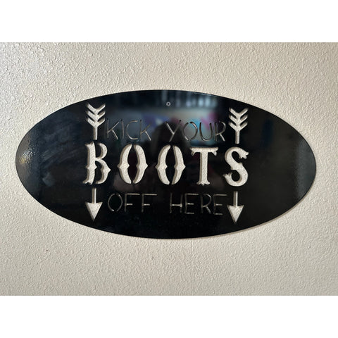 Kick Your Boots Off Here Wall Decor   