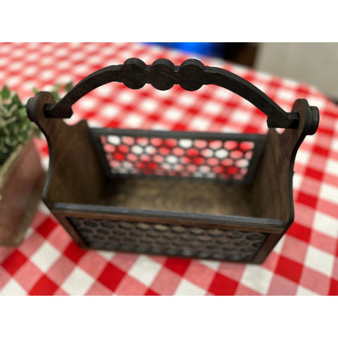 Farm Fresh Egg Basket Farmhouse Table Decor   