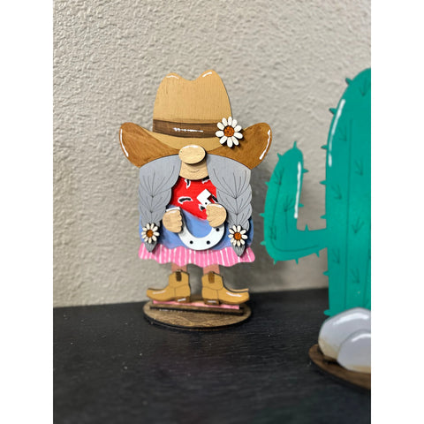 Cowboy & Cowgirl Gnomes Table decor   