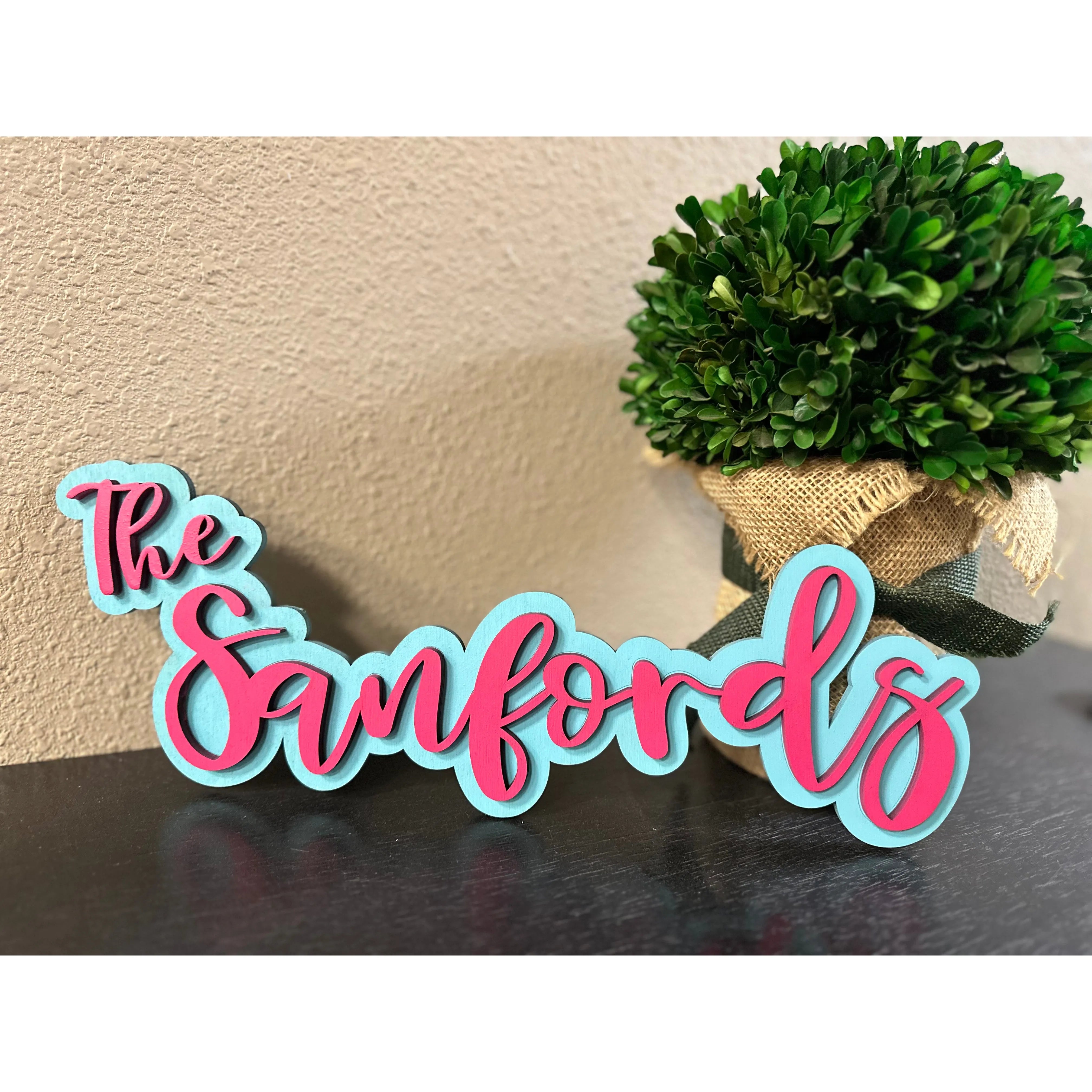 Custom Name Signs Wall Decor   