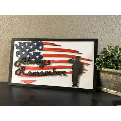 Always Remember Patriotic Wall Décor Design 2  