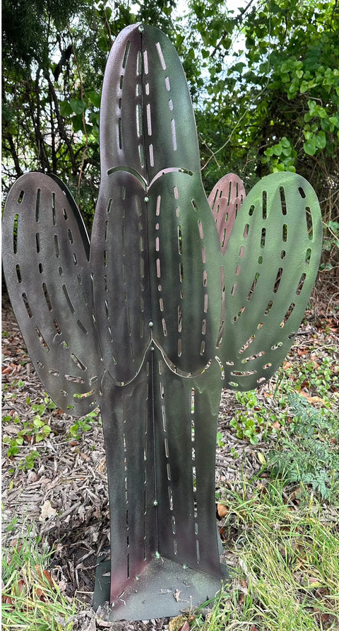 3D Cactus Yard Art Yard Art Large  