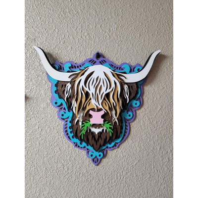 Heidy The Highland Farmhouse Wall Decor Purple  