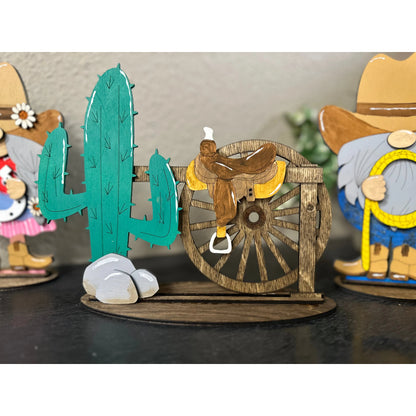 Cowboy & Cowgirl Gnomes Table decor   