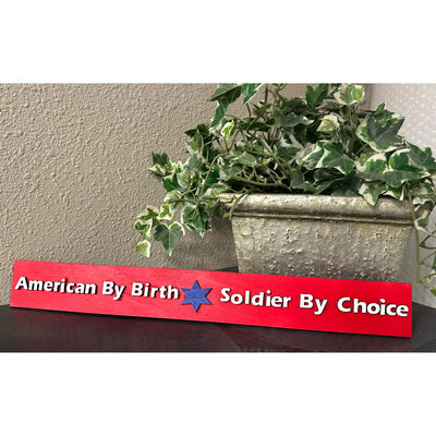 American Soldier Patriotic Shelf Sitter   