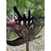 Butterfly Yard Art Yard Art Burgandy/Black  