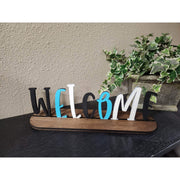 Rustic Decorative Wooden Sign Table decor Welcome  