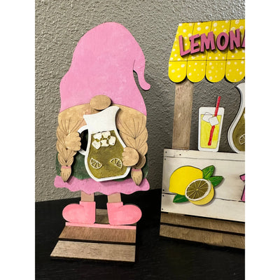 Lemonade Stand Gnomes Table decor   