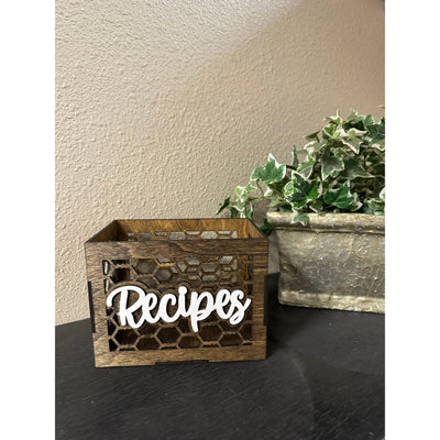 Farmhouse Recipe Box Farmhouse Table Decor   