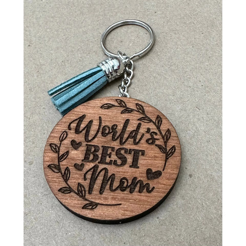 World’s Best Mom Keychain Keychains   