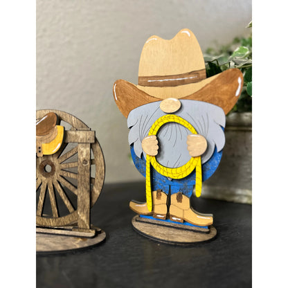 Cowboy & Cowgirl Gnomes Table decor   