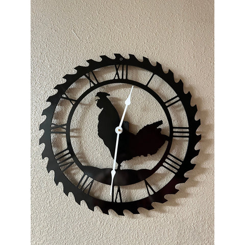 Metal Art Clocks Clocks Rooster  