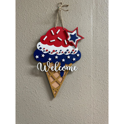 Patriotic Ice Cream Patriotic Wall Decor   