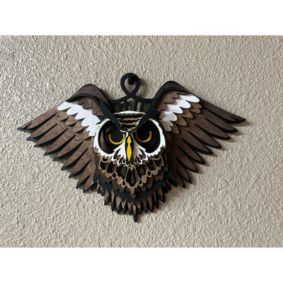 Flying Owl Owl Wall Decor   