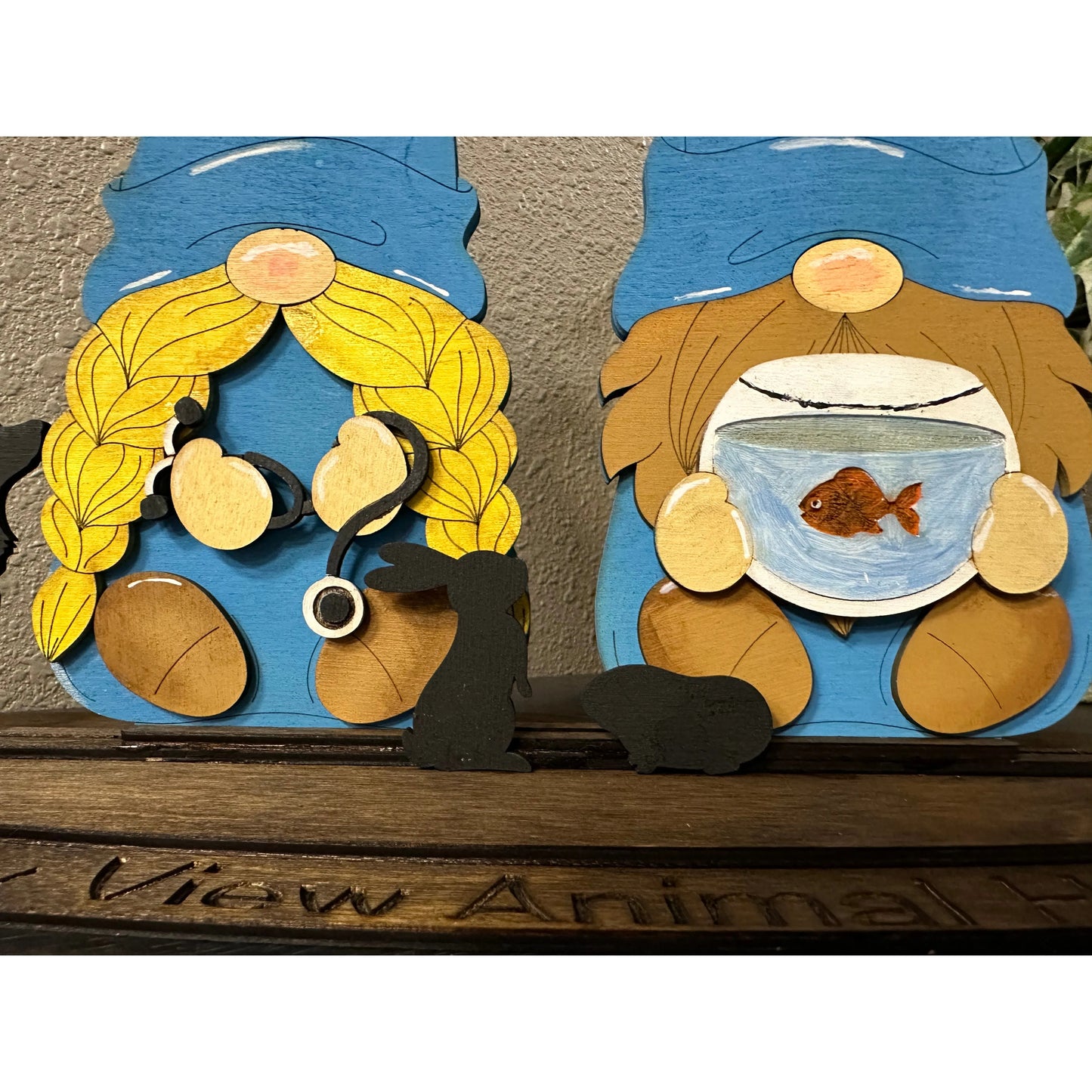 Veterinarian Gnomes Table decor   