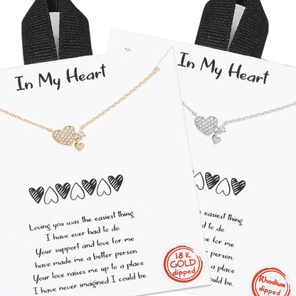 In My Heart Charm Pendant Necklace - Nifty Decor & More