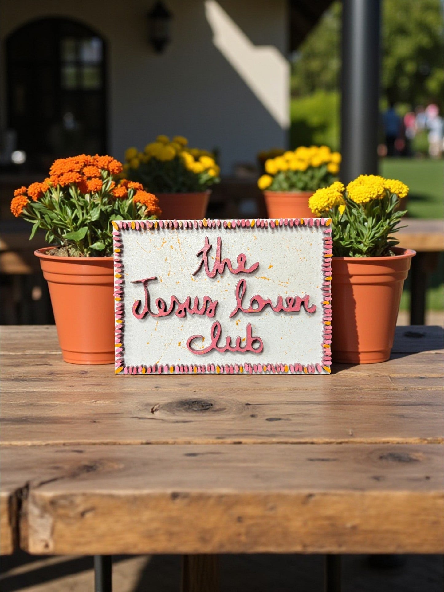 Inspirational Christian Decor, Religious Home Accent, Gift for Faith & Hope Club