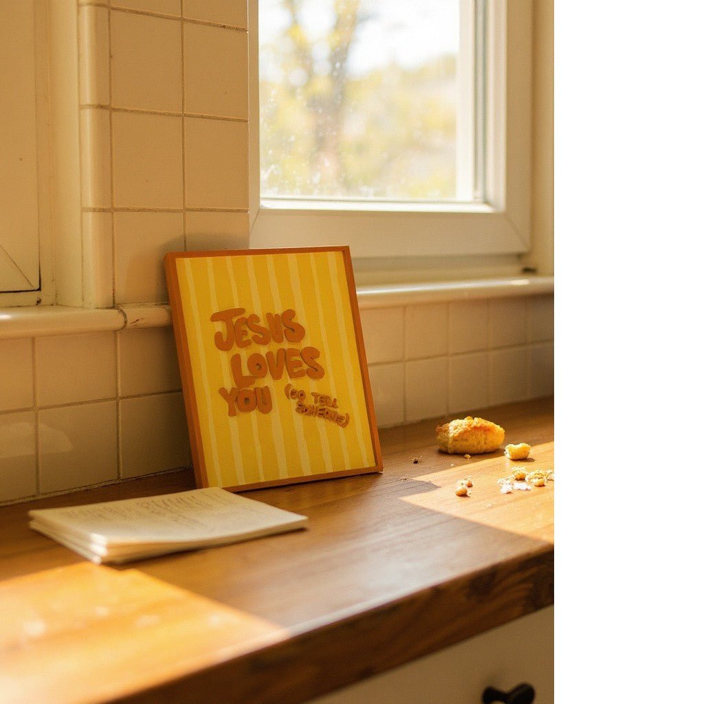 Inspirational Christian Decor, Religious Home Accent, Gift for Faith & Hope