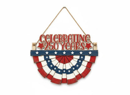 Interchangeable Patriotic Bunting Wall Decor | 4-in-1 USA Pride Sign Set - Nifty Decor & More